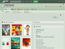 Tablet Screenshot of chibi-romano.deviantart.com