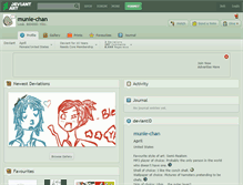Tablet Screenshot of munie-chan.deviantart.com