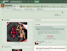 Tablet Screenshot of onyxrayne.deviantart.com
