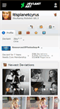 Mobile Screenshot of itisplanetcyrus.deviantart.com