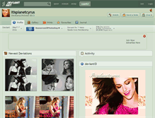 Tablet Screenshot of itisplanetcyrus.deviantart.com