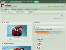 Tablet Screenshot of centongal.deviantart.com