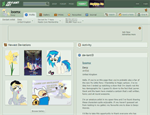 Tablet Screenshot of loomx.deviantart.com