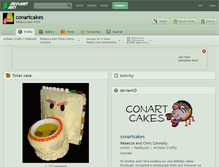 Tablet Screenshot of conartcakes.deviantart.com