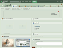 Tablet Screenshot of crasymad.deviantart.com