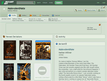 Tablet Screenshot of malevolentnate.deviantart.com