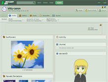 Tablet Screenshot of kitty-canon.deviantart.com
