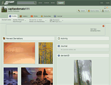 Tablet Screenshot of capitaodomato111.deviantart.com
