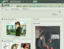 Tablet Screenshot of kashigi.deviantart.com