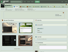 Tablet Screenshot of phoenix-i.deviantart.com