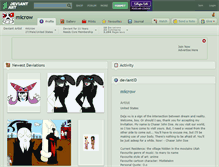 Tablet Screenshot of microw.deviantart.com