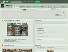 Tablet Screenshot of codepony.deviantart.com