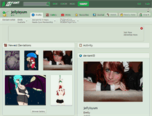 Tablet Screenshot of jellyisyum.deviantart.com