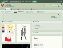 Tablet Screenshot of maxicube.deviantart.com