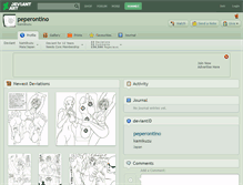 Tablet Screenshot of peperontino.deviantart.com