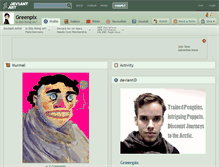 Tablet Screenshot of greenpix.deviantart.com
