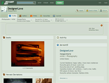 Tablet Screenshot of designerlove.deviantart.com