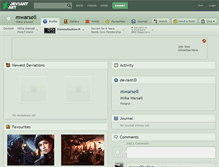 Tablet Screenshot of mwarsell.deviantart.com