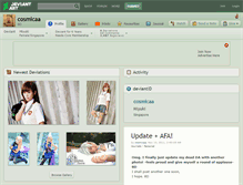 Tablet Screenshot of cosmicaa.deviantart.com