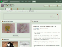 Tablet Screenshot of kathyhedgehog.deviantart.com