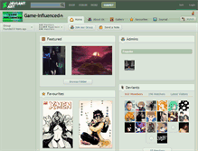 Tablet Screenshot of game-influenced.deviantart.com