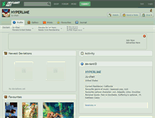 Tablet Screenshot of hyperlime.deviantart.com