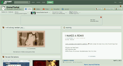 Desktop Screenshot of emmathekat.deviantart.com