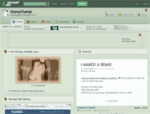 Tablet Screenshot of emmathekat.deviantart.com