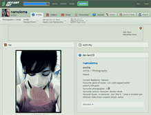 Tablet Screenshot of namolema.deviantart.com