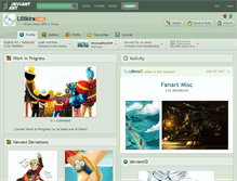 Tablet Screenshot of lillikira.deviantart.com