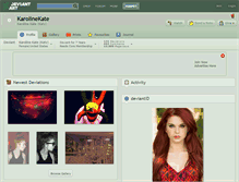 Tablet Screenshot of karolinekate.deviantart.com