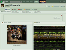 Tablet Screenshot of lonewolfphotography.deviantart.com