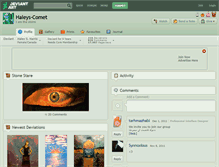 Tablet Screenshot of haleys-comet.deviantart.com