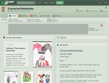 Tablet Screenshot of evanescentwednesday.deviantart.com