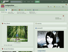 Tablet Screenshot of junipershine.deviantart.com