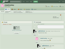 Tablet Screenshot of closetmonkey.deviantart.com