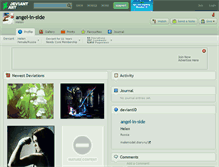 Tablet Screenshot of angel-in-side.deviantart.com