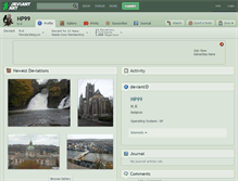 Tablet Screenshot of hp99.deviantart.com
