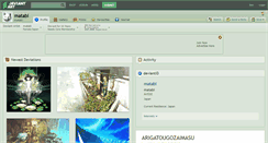 Desktop Screenshot of matabi.deviantart.com