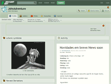 Tablet Screenshot of johnadventure.deviantart.com