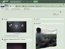 Tablet Screenshot of khro.deviantart.com