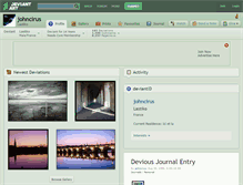 Tablet Screenshot of johncirus.deviantart.com