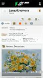 Mobile Screenshot of lenaakhumova.deviantart.com