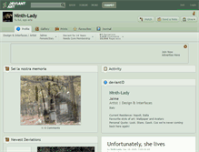 Tablet Screenshot of ninth-lady.deviantart.com