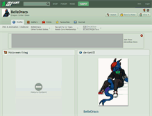 Tablet Screenshot of belledraco.deviantart.com