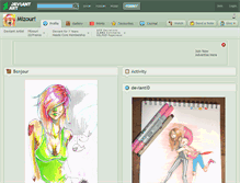 Tablet Screenshot of mizouri.deviantart.com