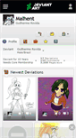 Mobile Screenshot of malhent.deviantart.com