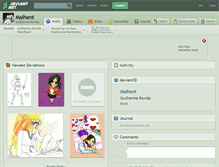 Tablet Screenshot of malhent.deviantart.com
