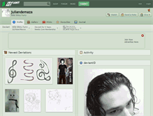 Tablet Screenshot of juliandemaza.deviantart.com