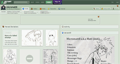 Desktop Screenshot of micromatt8.deviantart.com